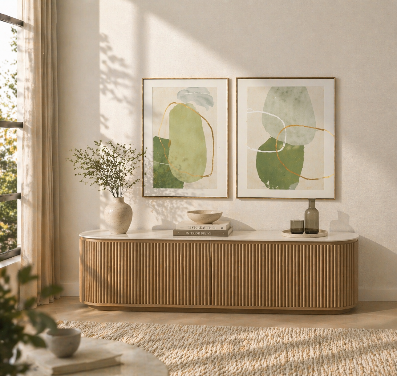 Aurora Fluted Cabinet