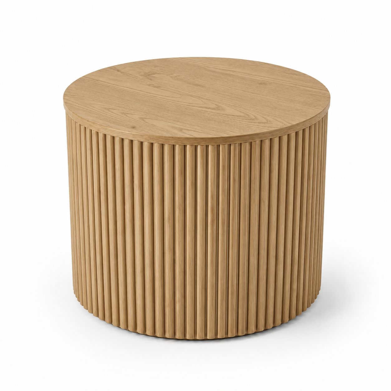 Noir Fluted Round Side Table