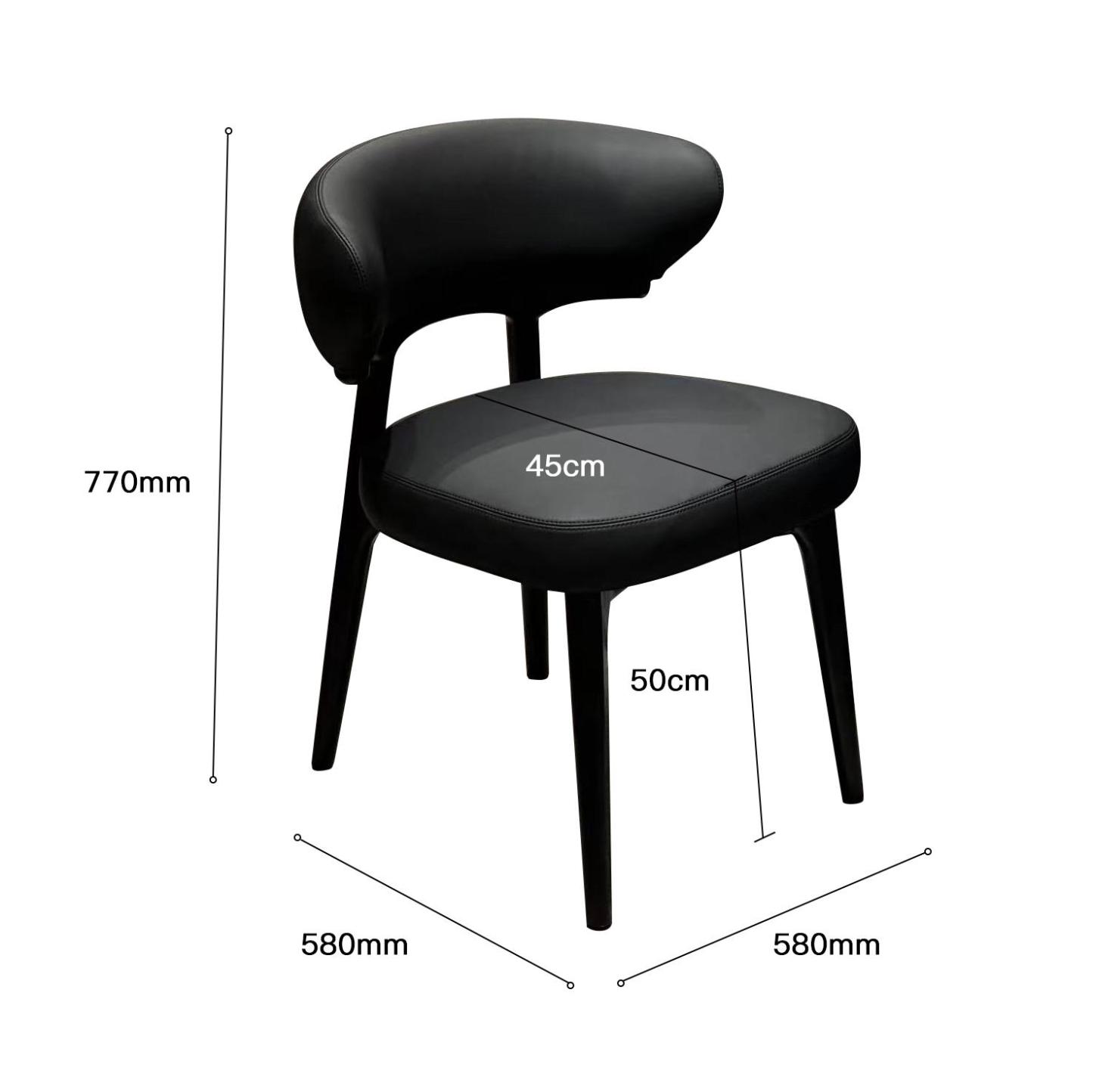 克洛蒂尔德餐椅 真皮