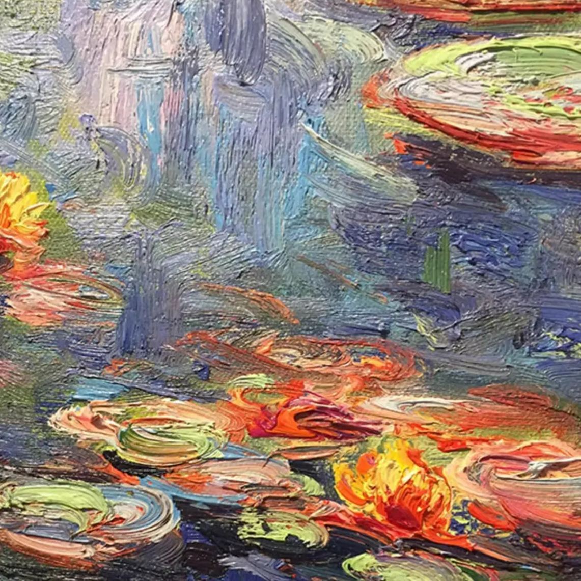 100% Hand-painted 3D Canvas - Flower-LUX CASA