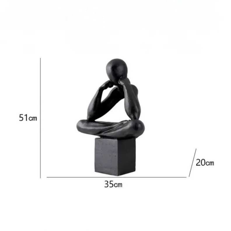 沉思者雕塑摆件