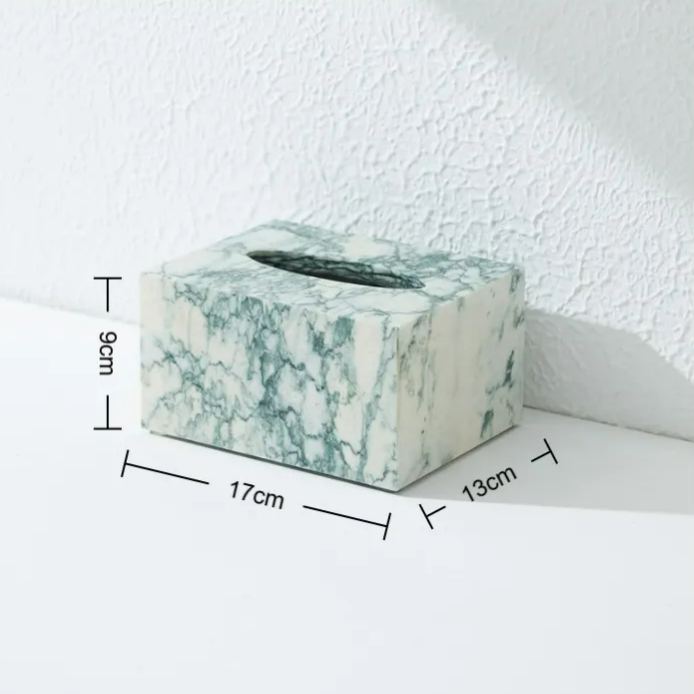 大理石纸巾盒-绿