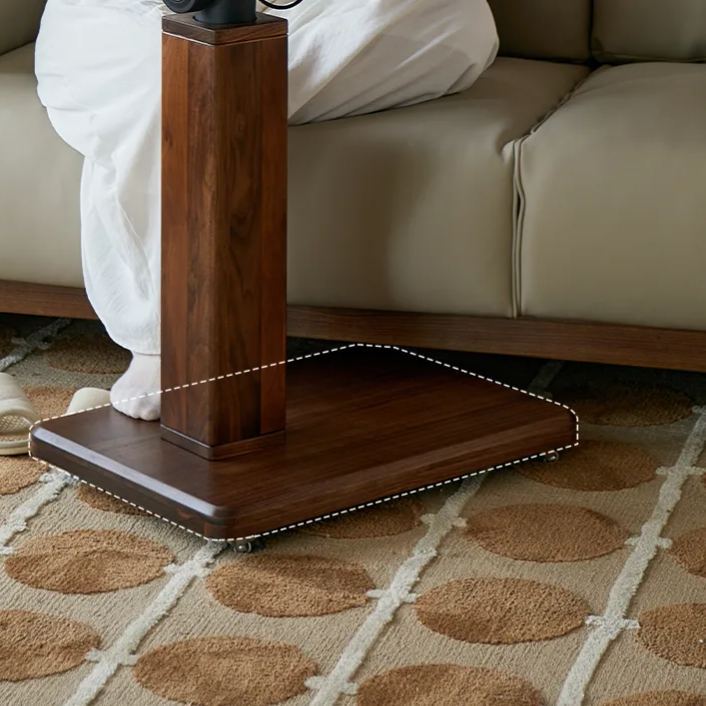 移动升降电脑桌实木折叠