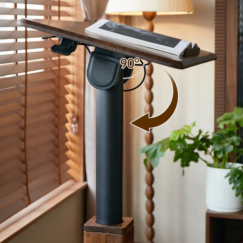 移动升降电脑桌实木折叠