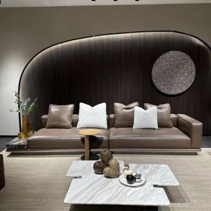 地平线沙发棕色