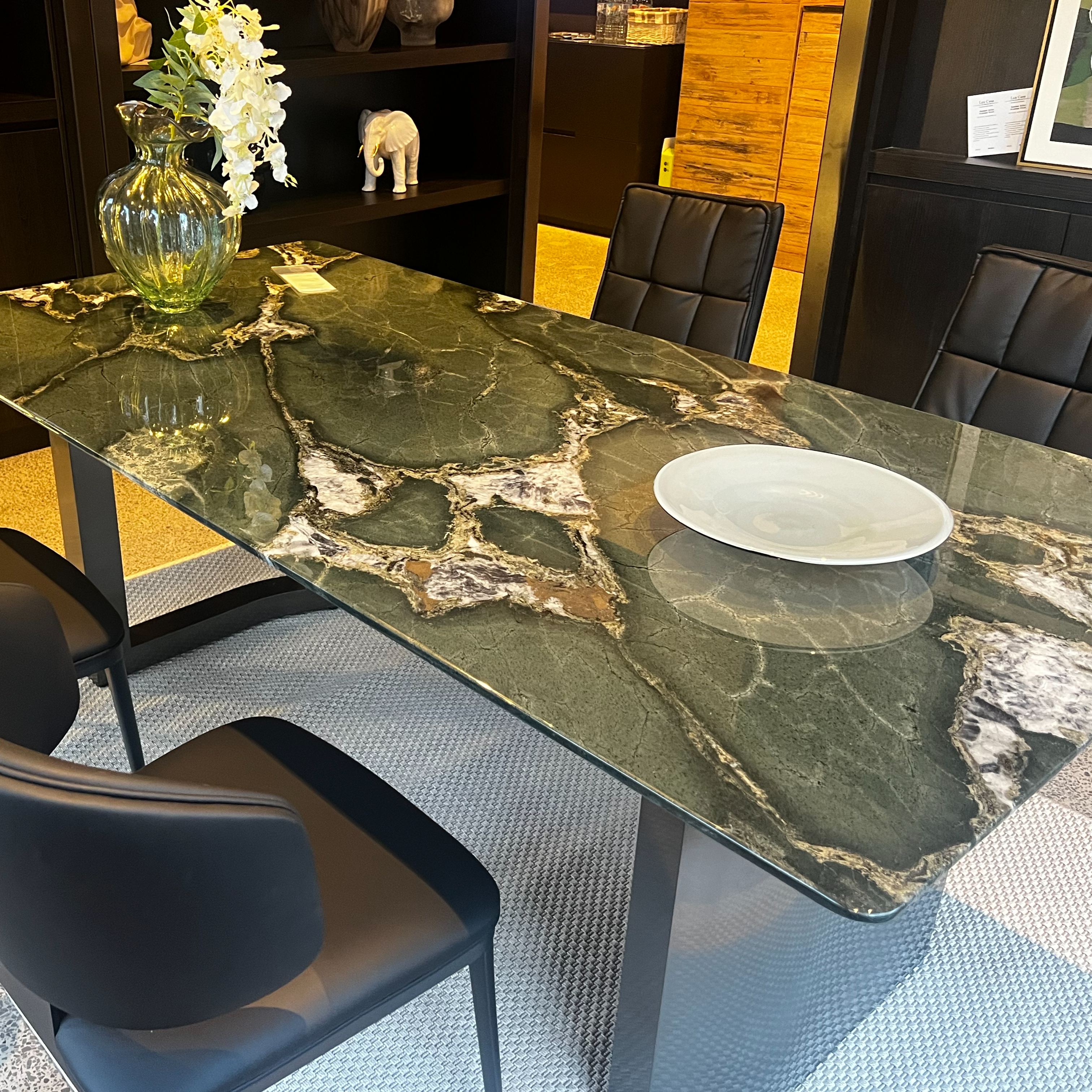 Larun Green Dining Table