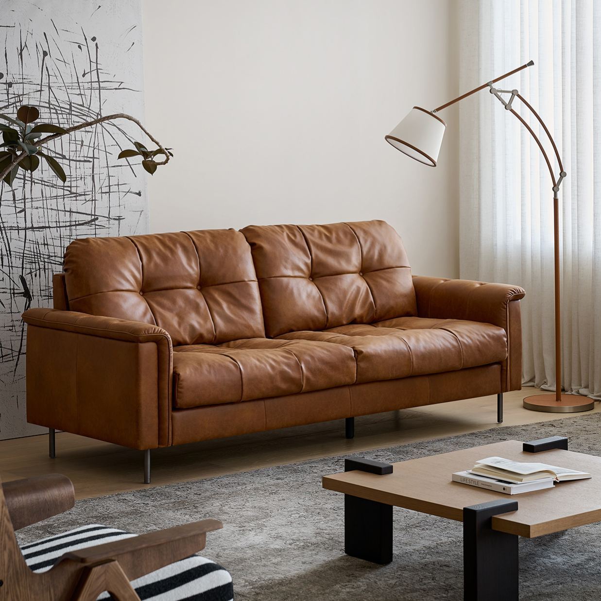 Timberline Leather Sofa