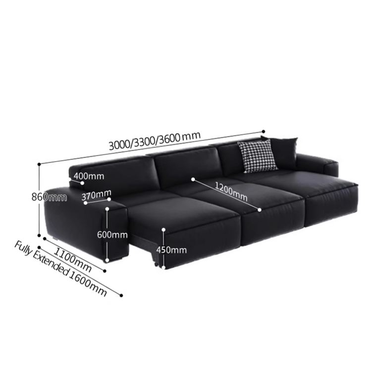 Obsidian Power Sofa
