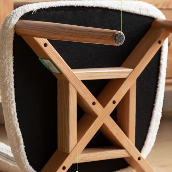 Tasman Dining Chair - Faux Shearling