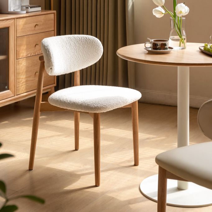 Tasman Dining Chair - Faux Shearling