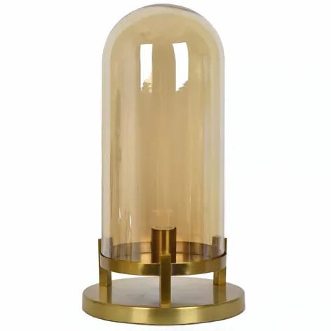 Amber Glow Dome Bedside Lamp