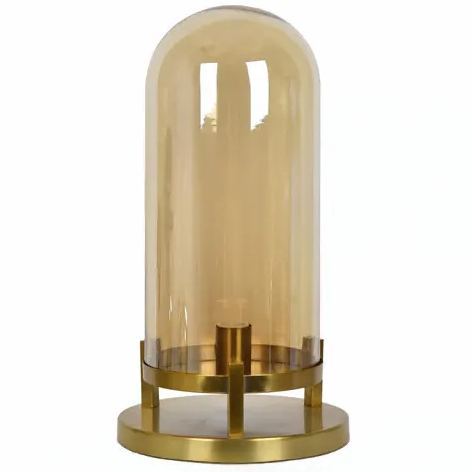 Amber Glow Dome Bedside Lamp