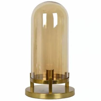 Amber Glow Dome Bedside Lamp