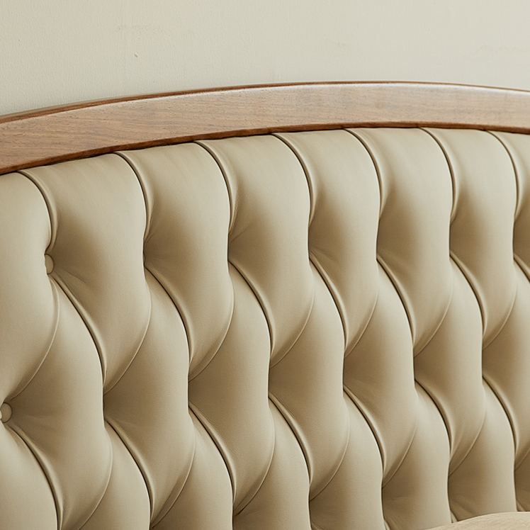 Verona Walnut Leather Bed