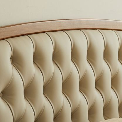 Verona Walnut Leather Bed