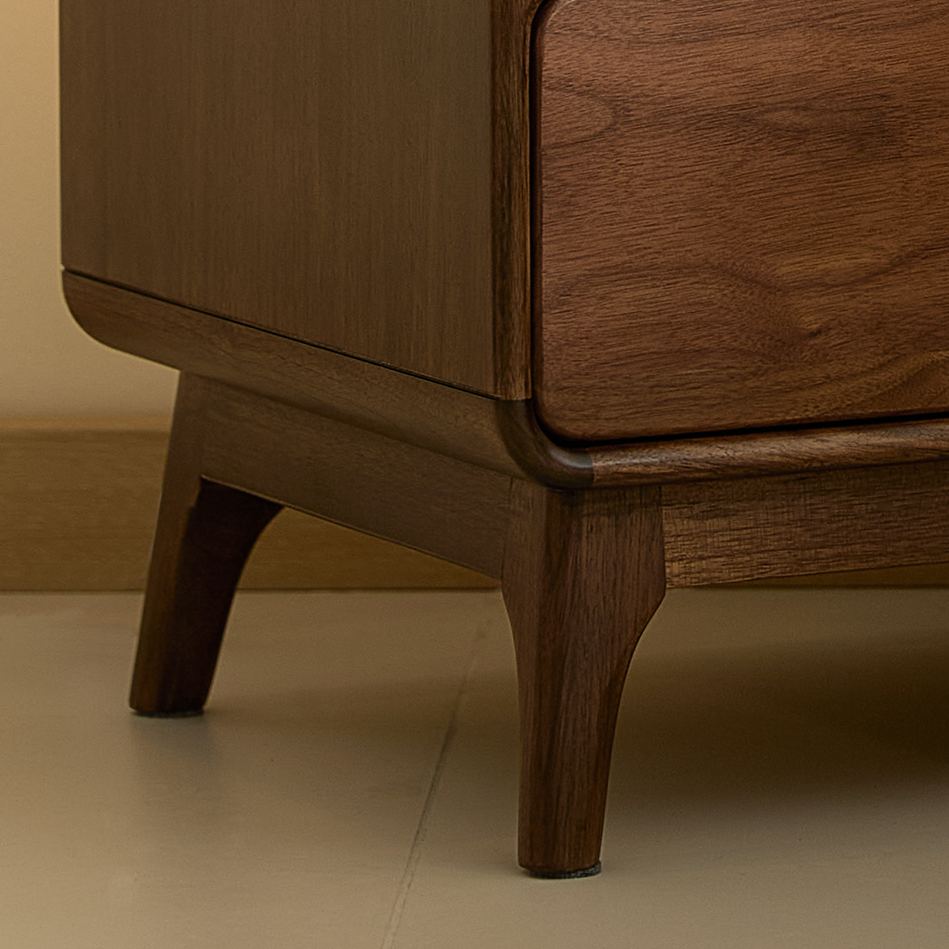 Luna Walnut Bedside Table
