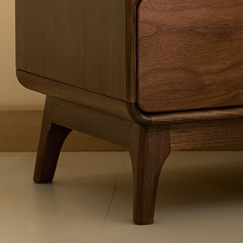 Luna Walnut Bedside Table