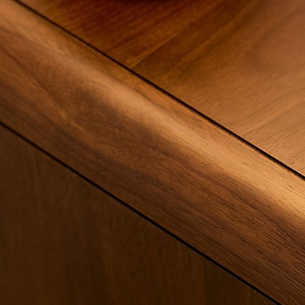 Luna Walnut Bedside Table