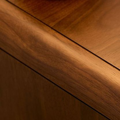 Luna Walnut Bedside Table