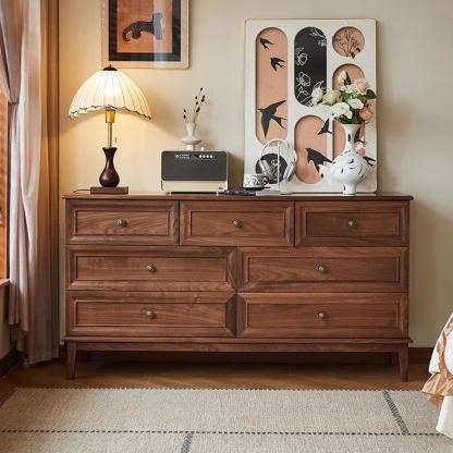 Hamilton Walnut Seven-Drawer Cabinet