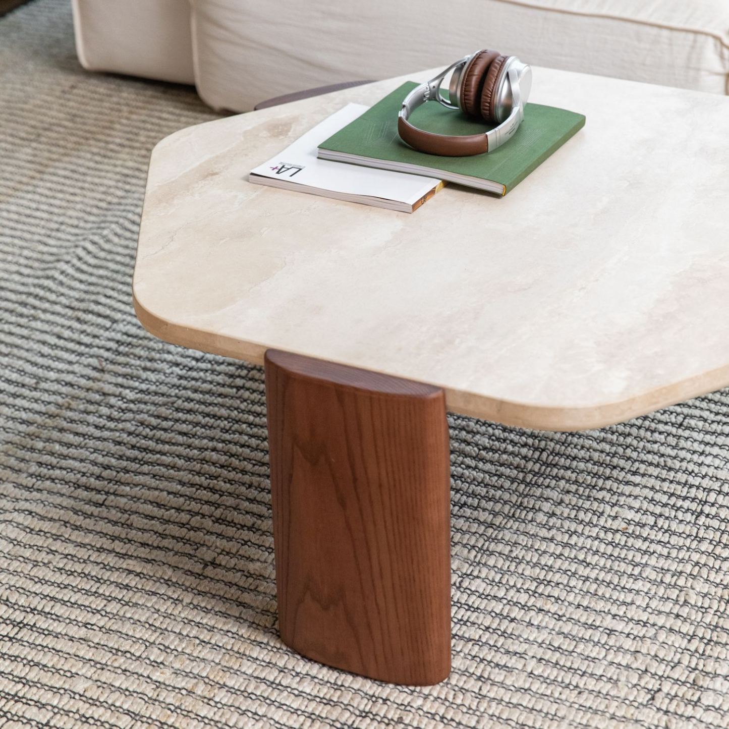 Elara travertine Coffee Table