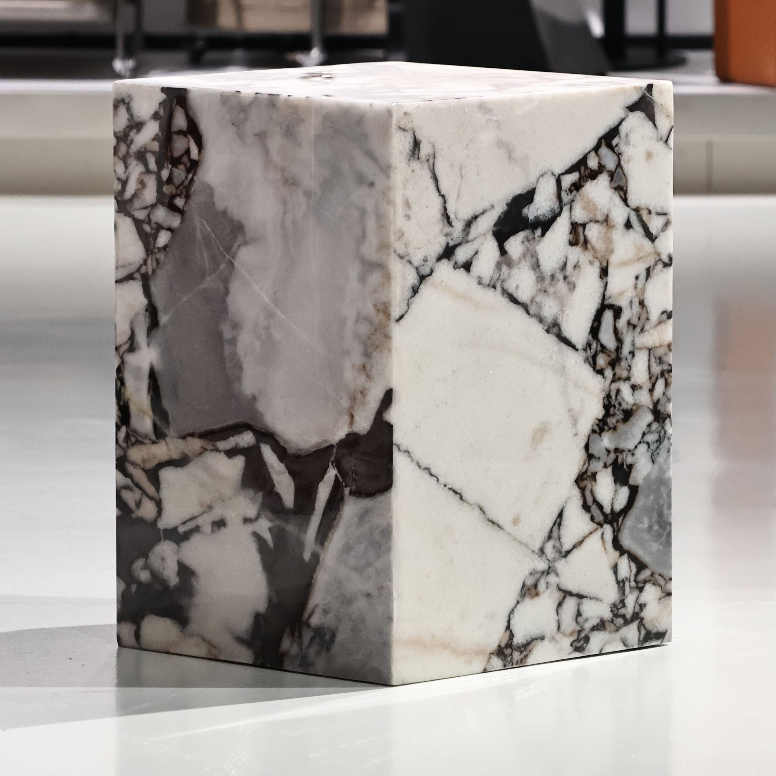 Alabaster Natural Marble Sidetable