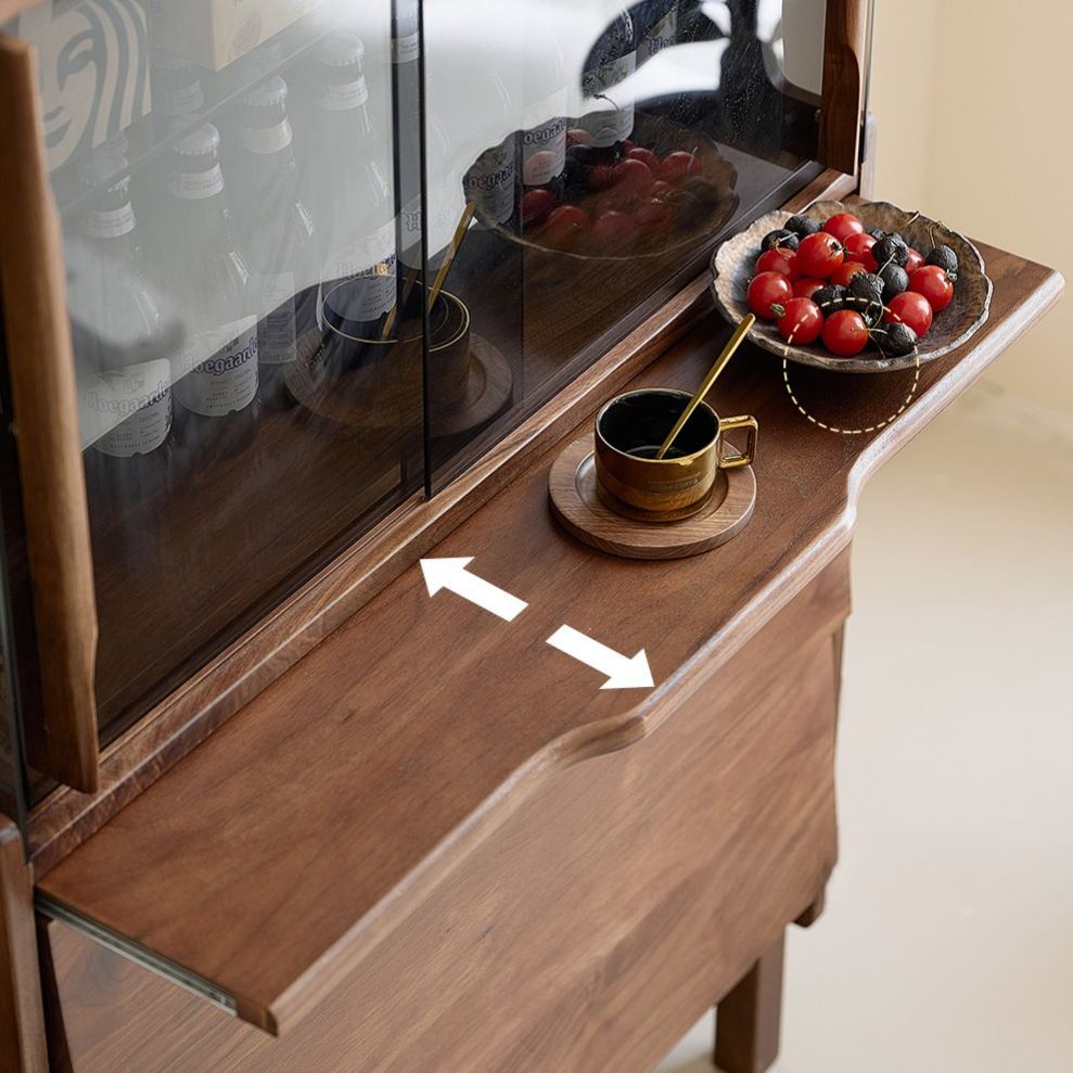 Opal Walnut Bar Cabinet