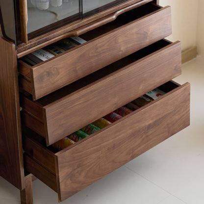 Opal Walnut Bar Cabinet