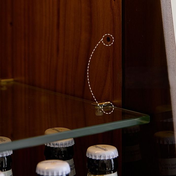 Opal Walnut Bar Cabinet