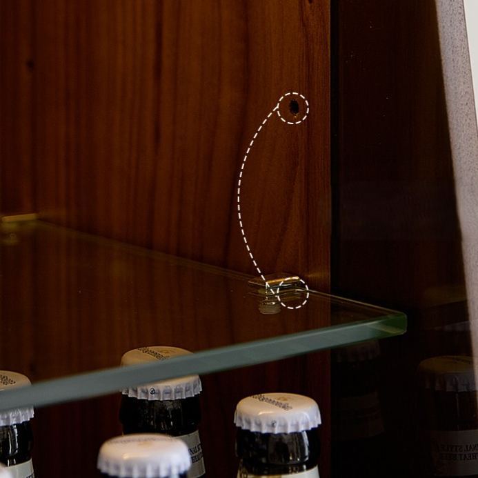 Opal Walnut Bar Cabinet