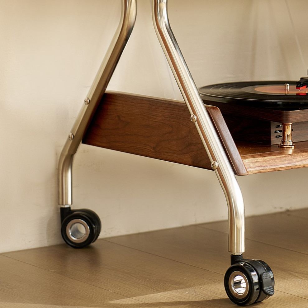 AeroMove Walnut TV Stand