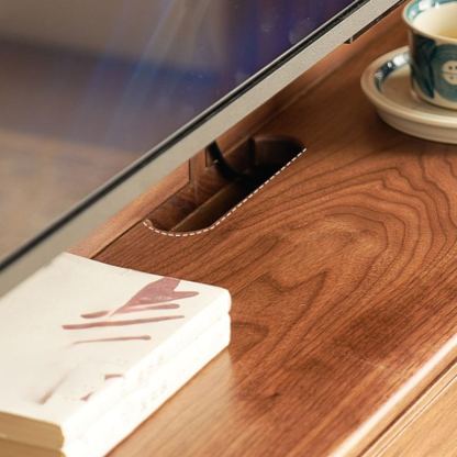 AeroMove Walnut TV Stand