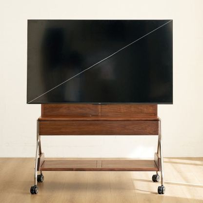 AeroMove Walnut TV Stand