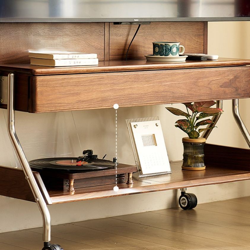 AeroMove Walnut TV Stand