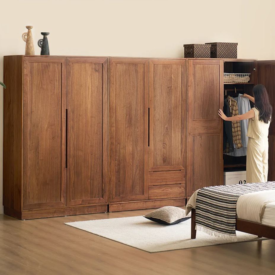 Walden Modular Walnut Wardrobe