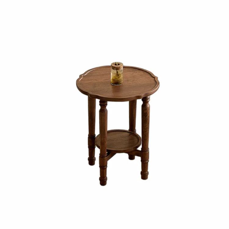 Vintage Ripple Walnut Coffee Table Set