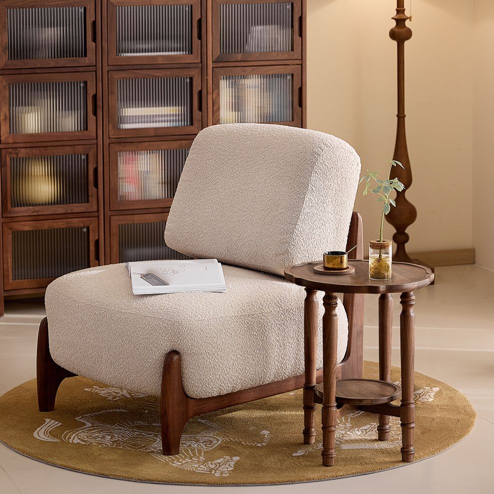 Vintage Ripple Walnut Coffee Table Set