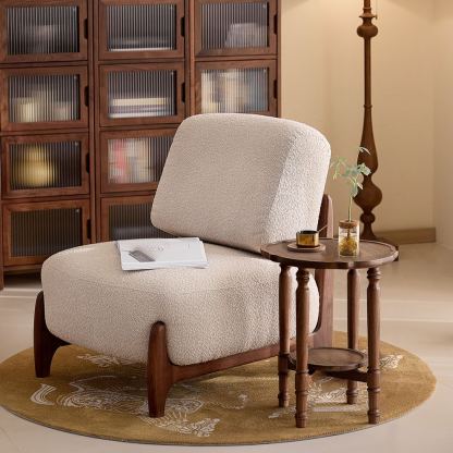 Vintage Ripple Walnut Coffee Table Set