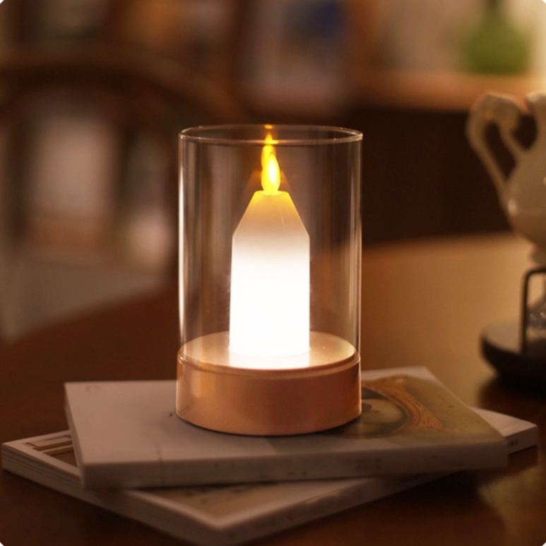 Aurora Glow Candle Lamp