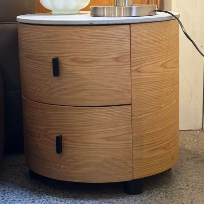 Aura Curve Bedside Table