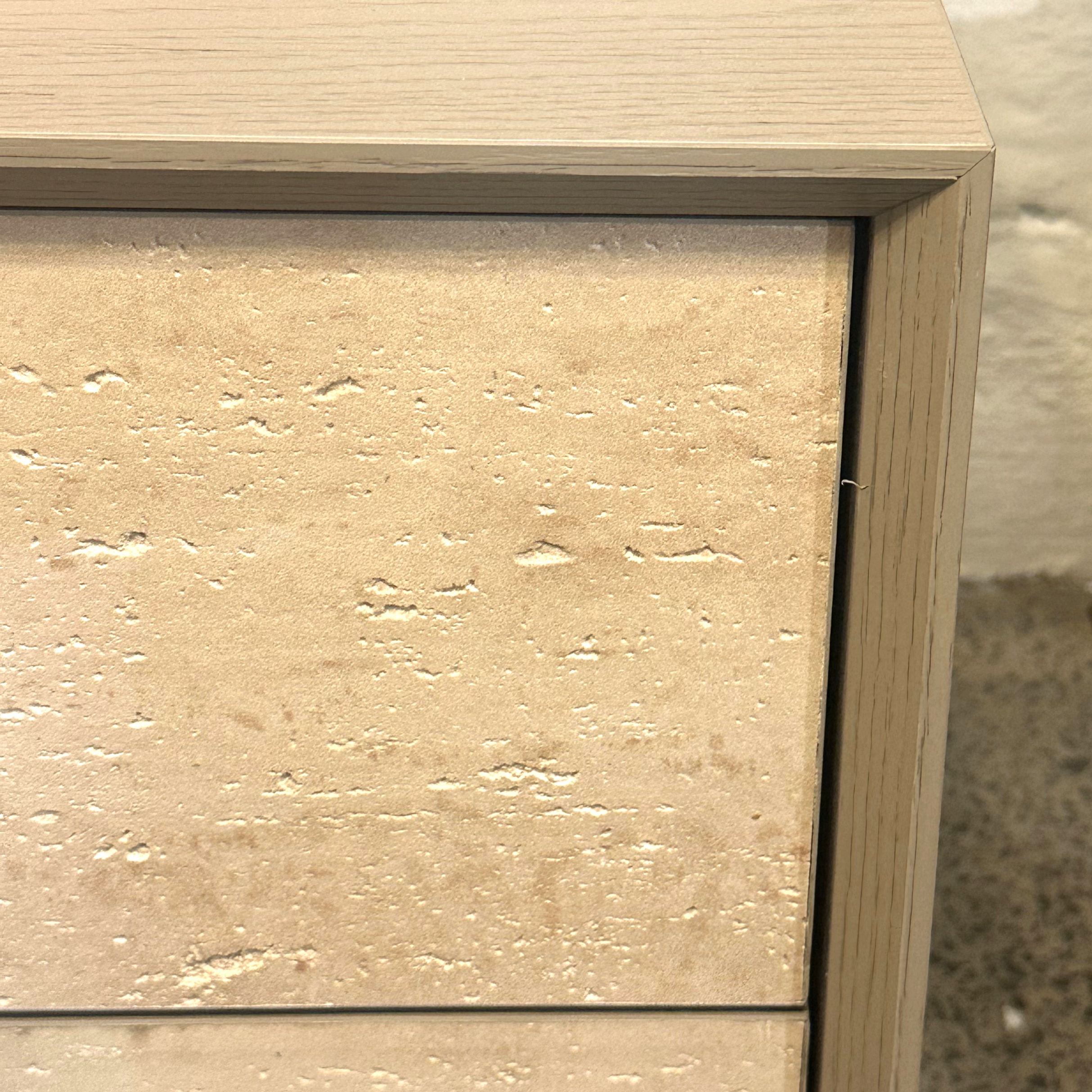 Travertine Essence Bedside Table