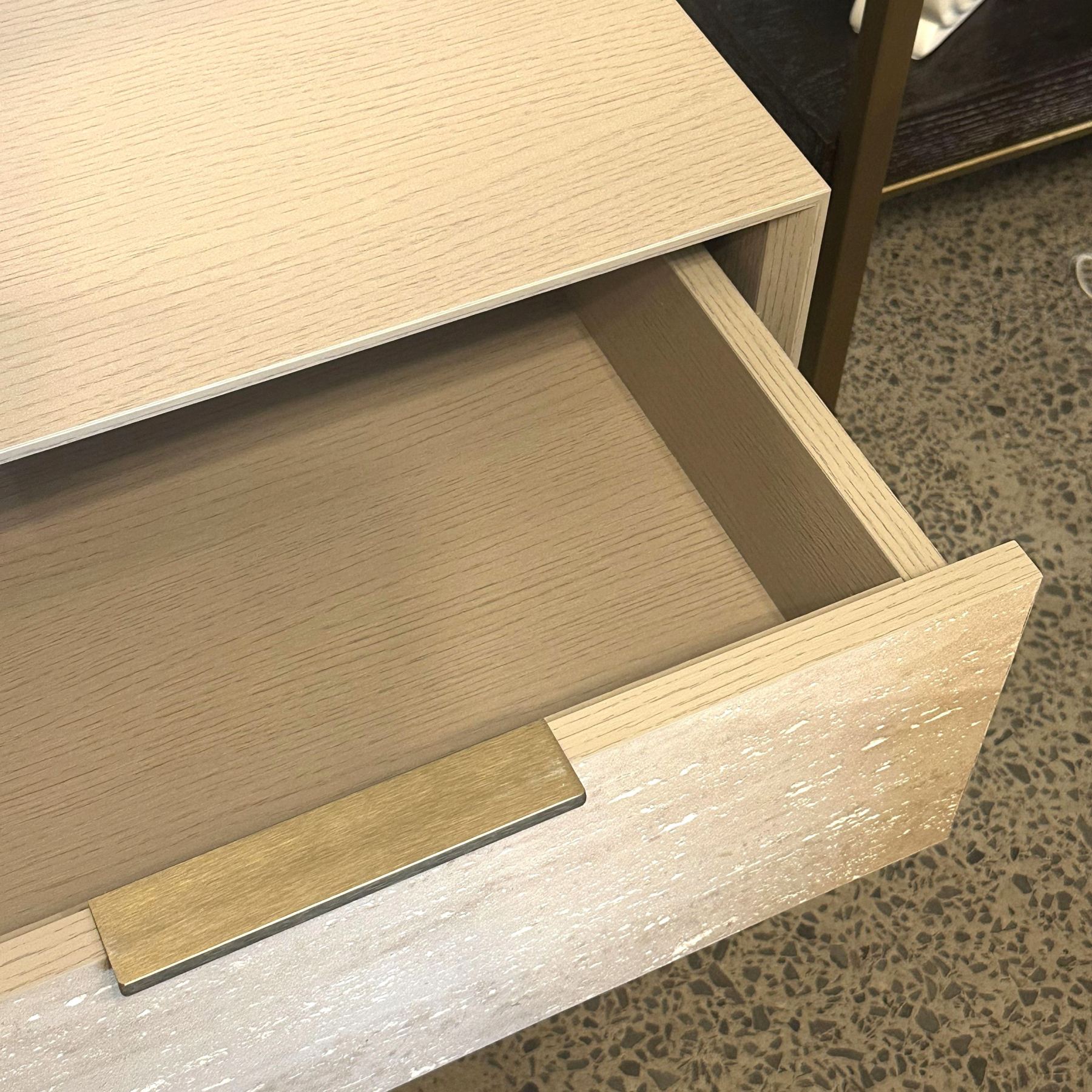 Travertine Essence Bedside Table