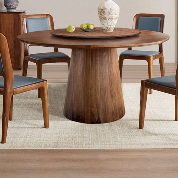 Caldera 360° Solid Walnut Round Dining Table