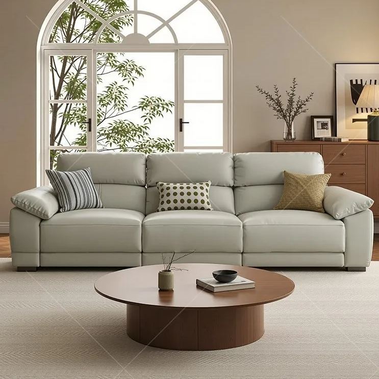 AeroLuxe Electric Leather Recliner Sofa