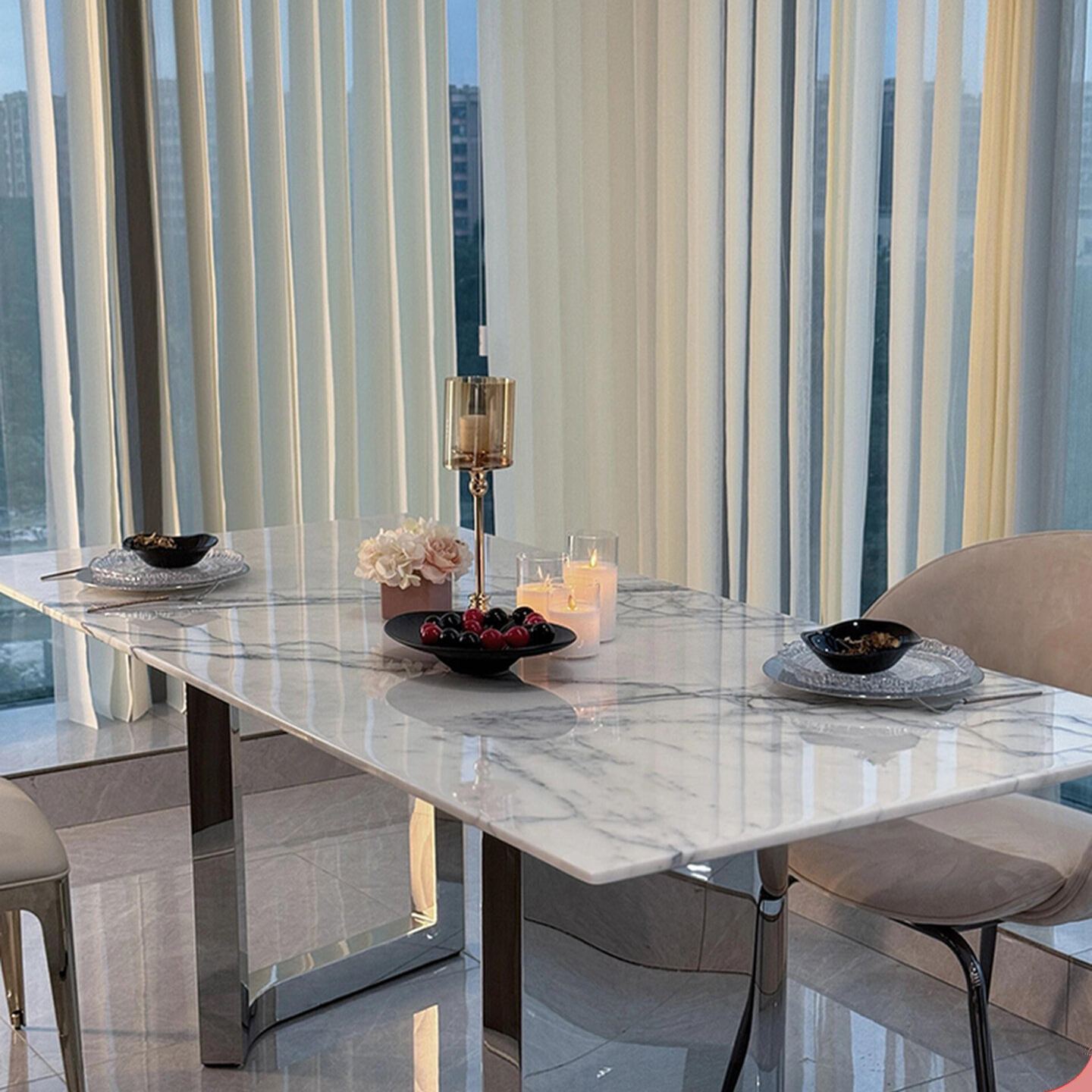 Lunaris Natural Marble DiningTable