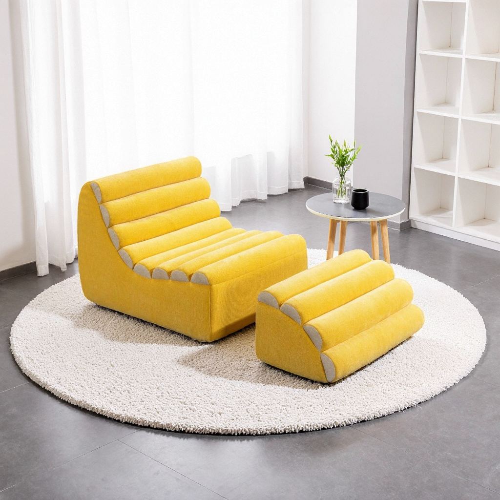 Ripple Lounge Fabric Chair