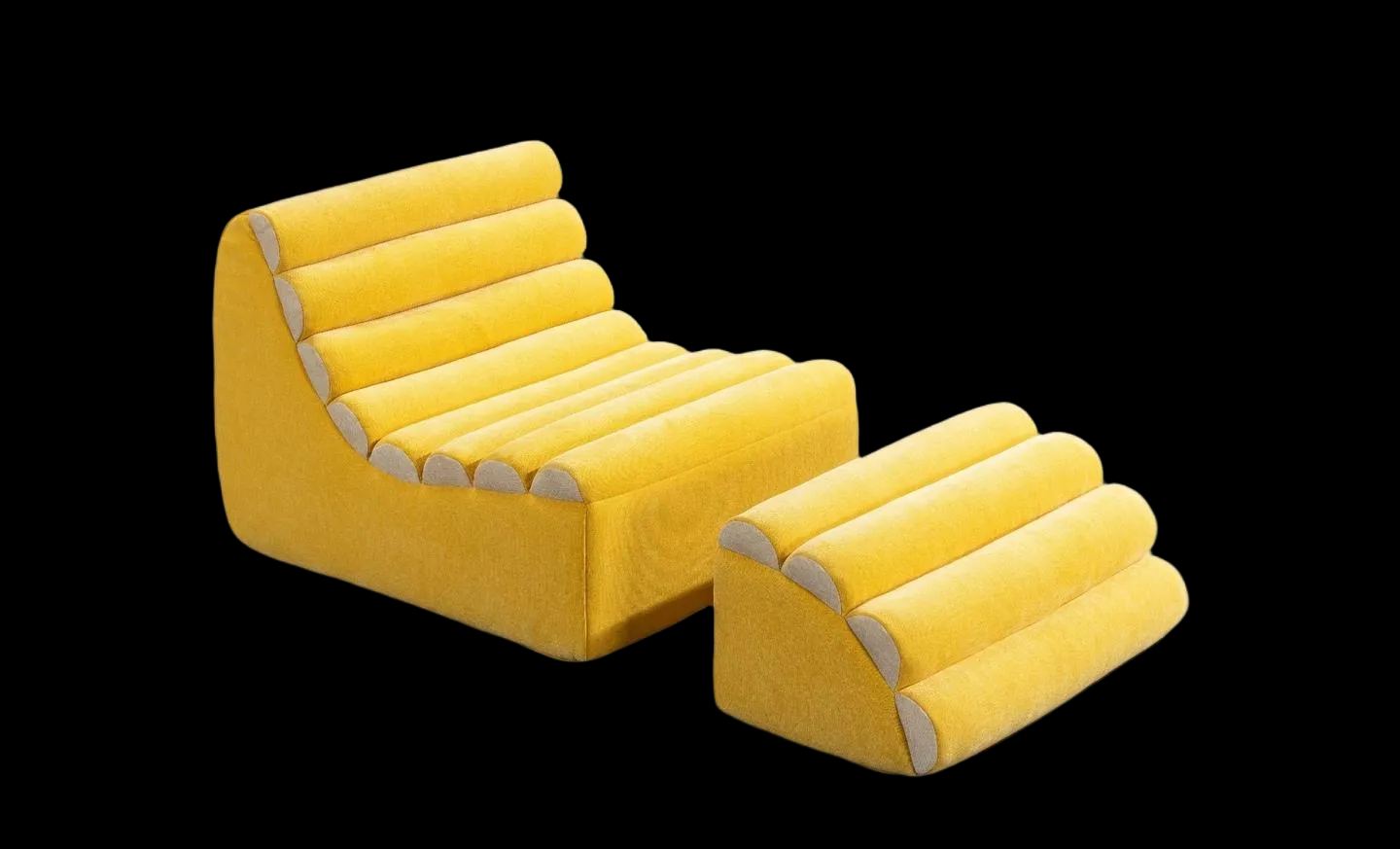 Ripple Lounge Fabric Chair