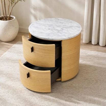 Oris Marble Bedside Table