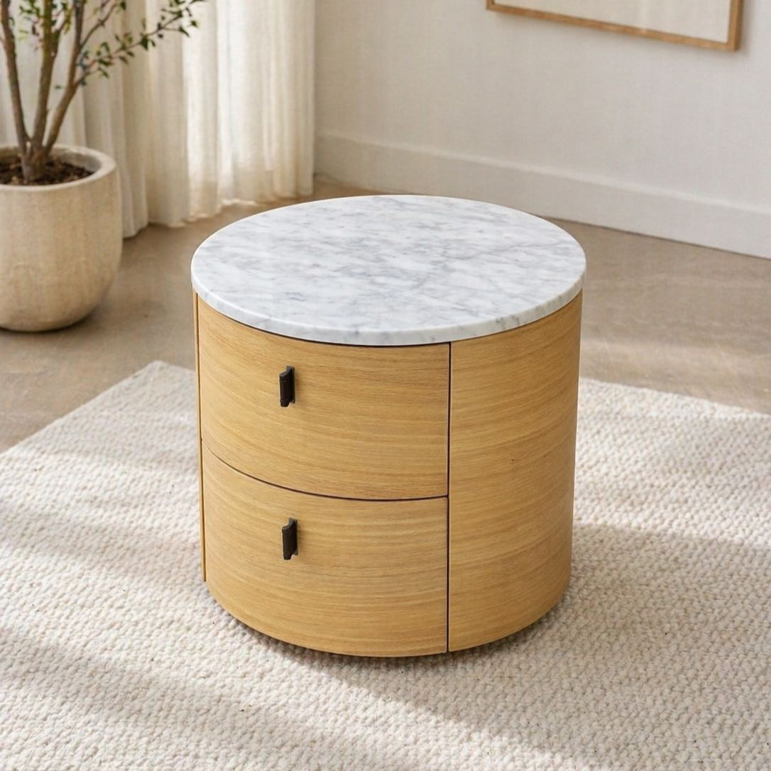 Oris Marble Bedside Table