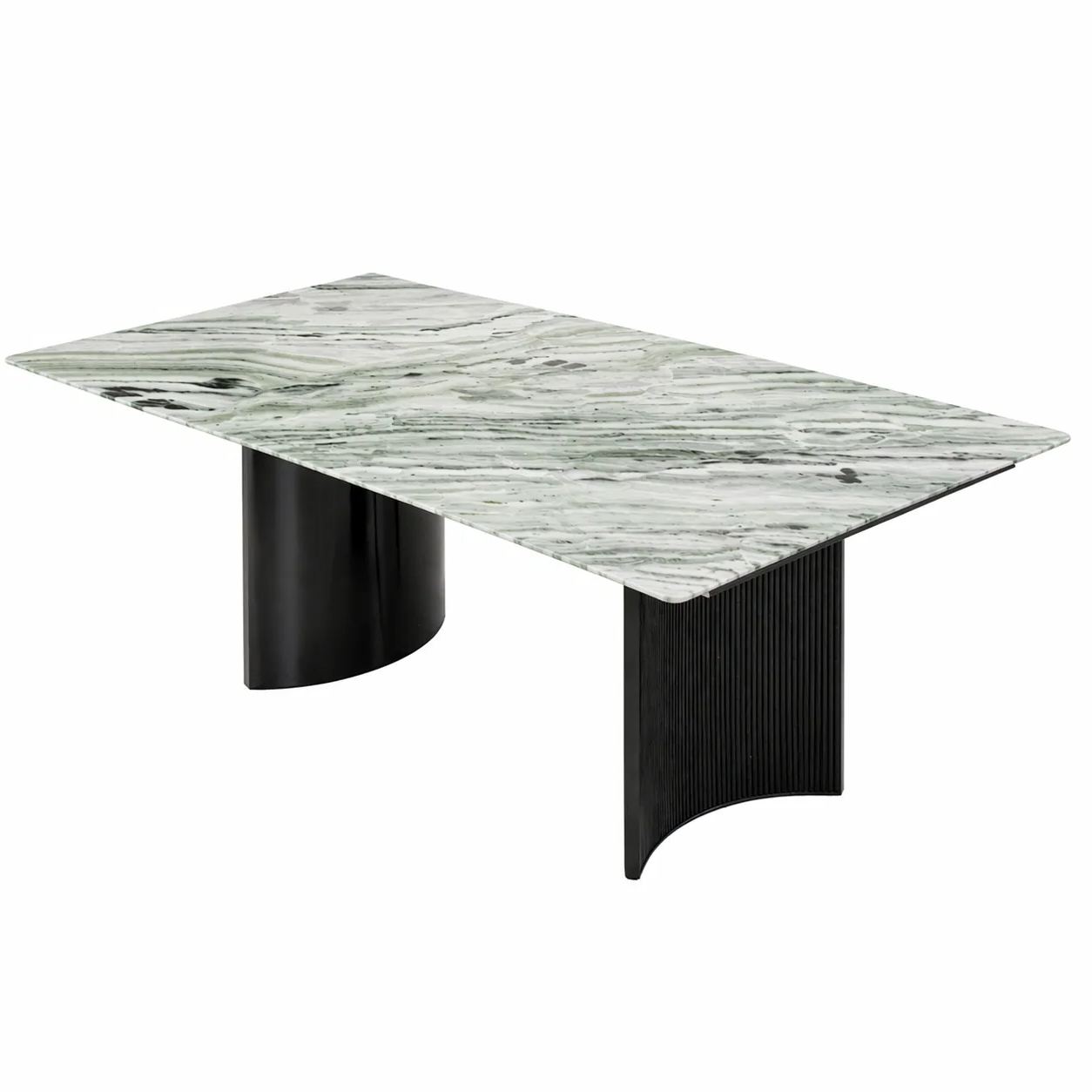 Emerald Cloud Marble Dining Table